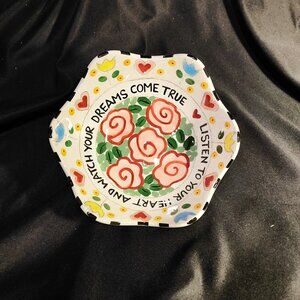 Colorful and Lovely "Rainy Day Clay" Handpainted Bowl